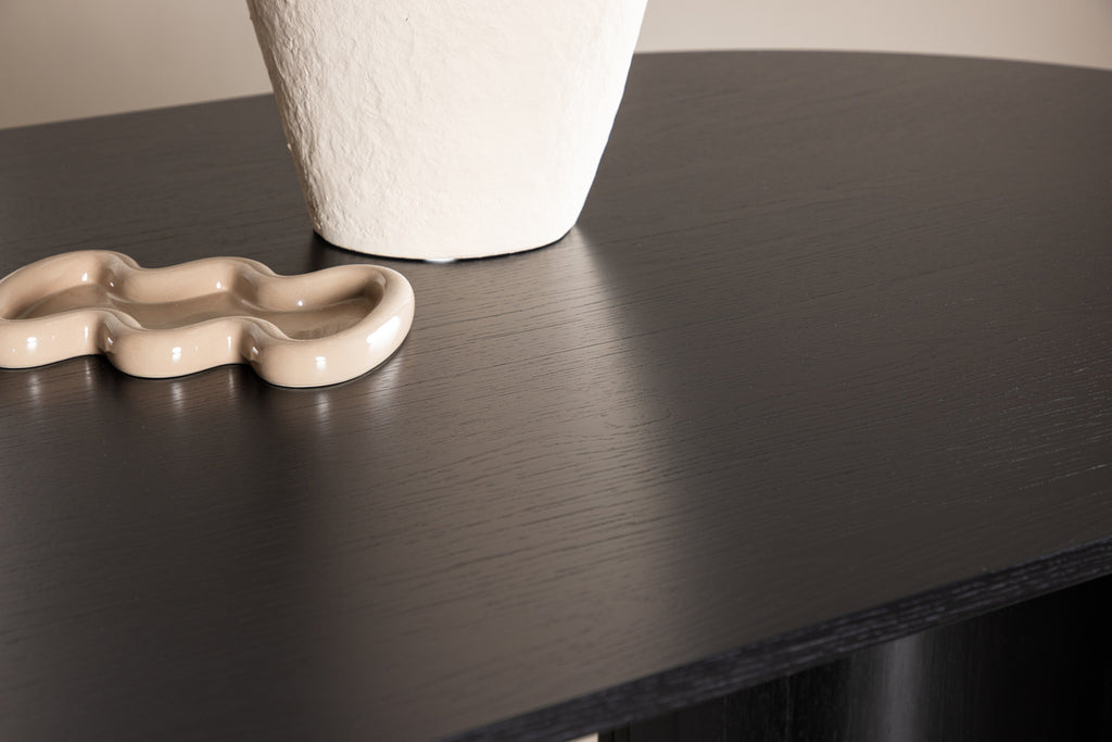 Tyresö Ovala Matbord 220 x 100 Svart