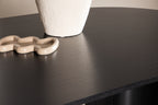 Tyresö Ovala Matbord 220 x 100 Svart