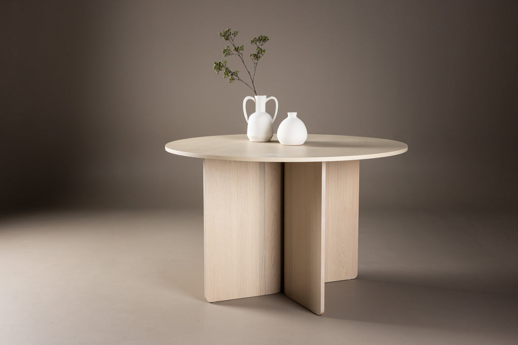 Tyresö Runda Matbord ⌀120 Vitputsad