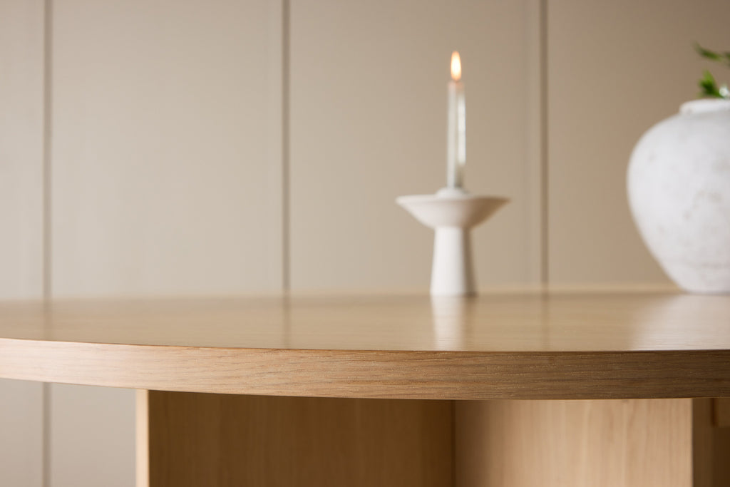 Strada Rektangulära Matbord ⌀120 Vitputsad