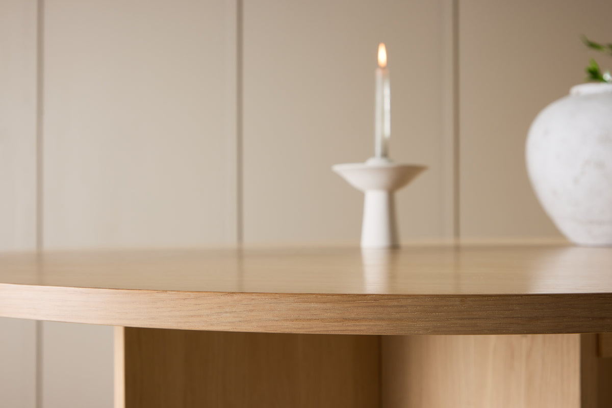 Strada Rektangulära Matbord ⌀120 Vitputsad