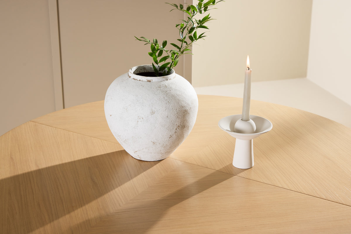 Strada Rektangulära Matbord ⌀120 Vitputsad