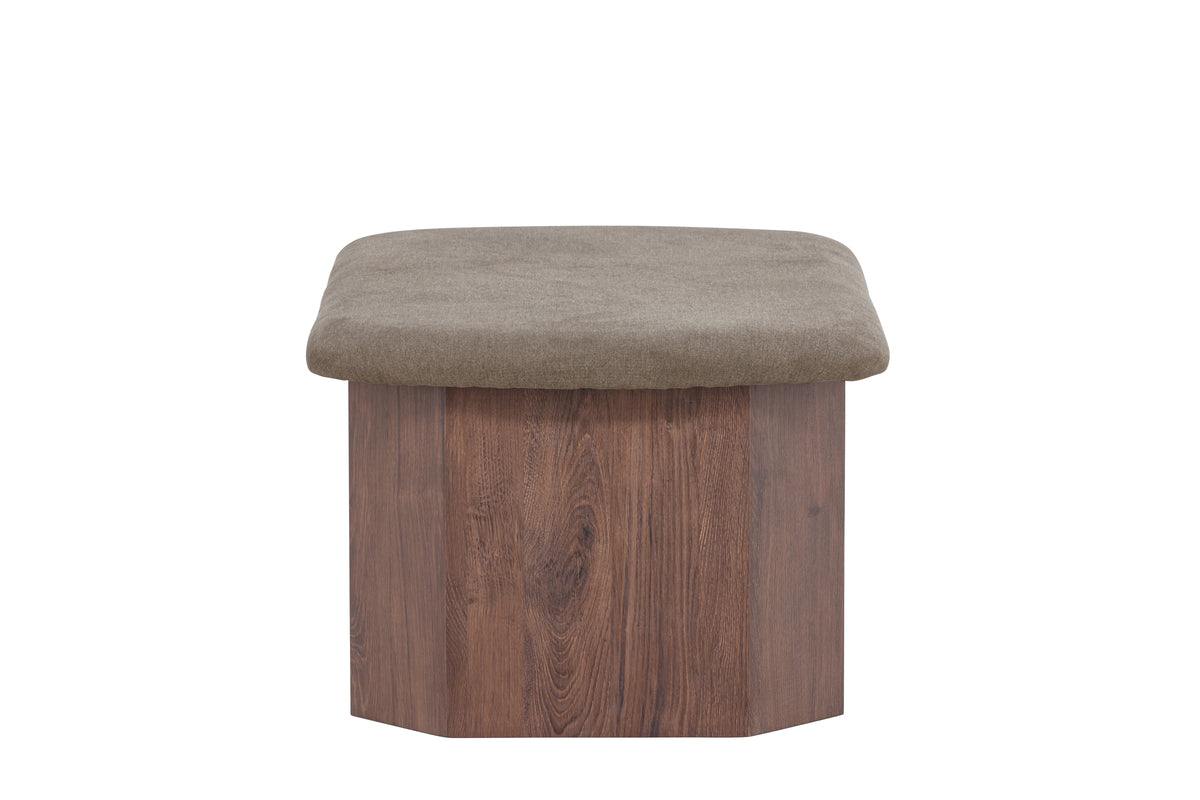 Todd Ottoman 59 x 42 x 88 Brun