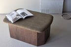 Todd Ottoman 59 x 42 x 88 Brun