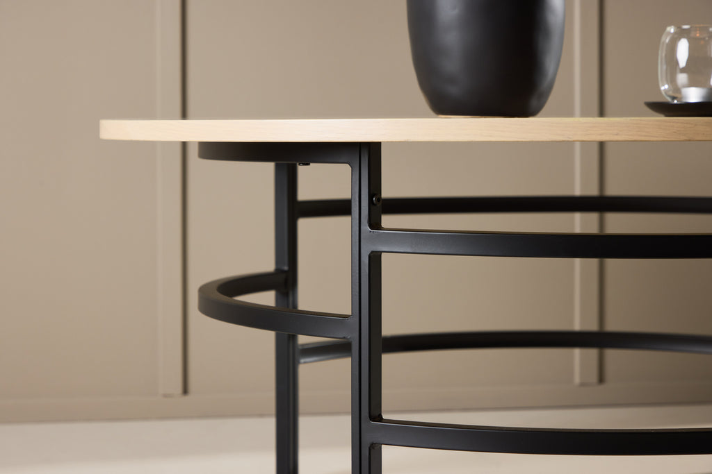 Copenhagen Soffbord ⌀100 Vitputsad