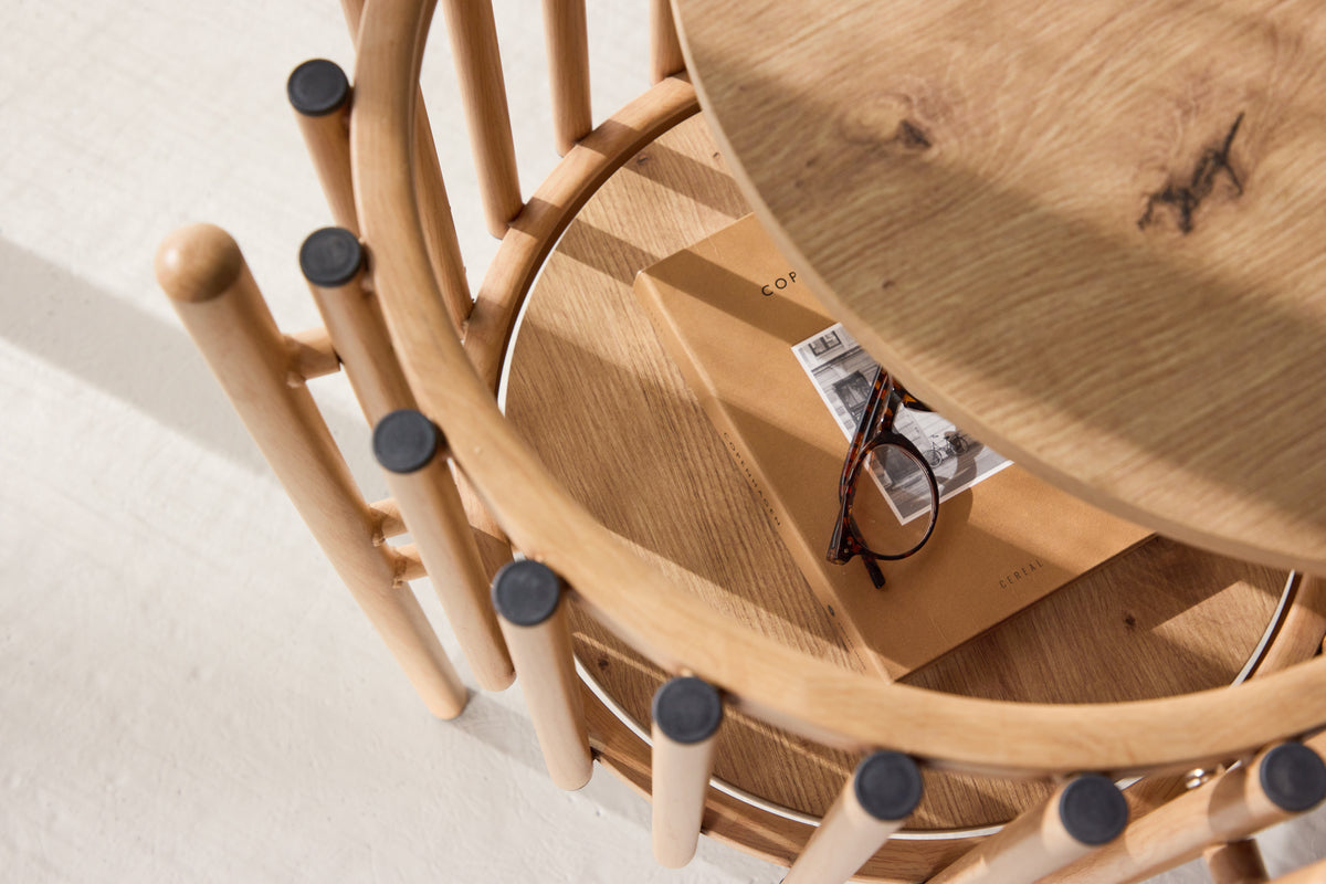 Rubbo Sidobord ⌀45 Natur