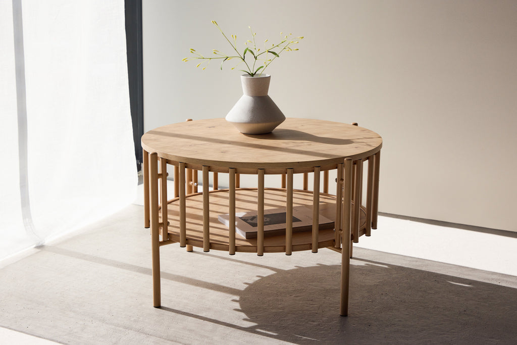 Rubbo Soffbord ⌀80 Natur