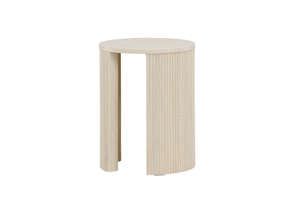 Bristol Sidobord ⌀40 Vitputsad