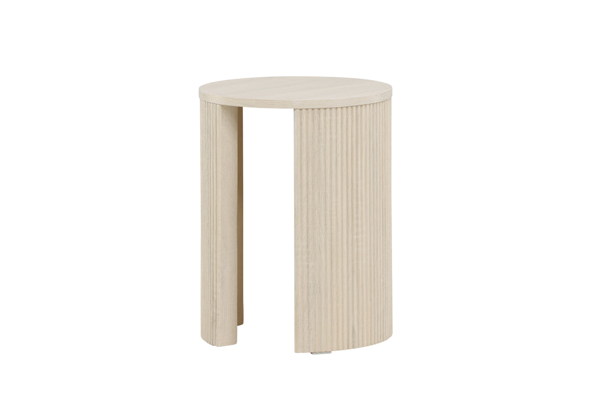 Bristol Sidobord ⌀40 Vitputsad