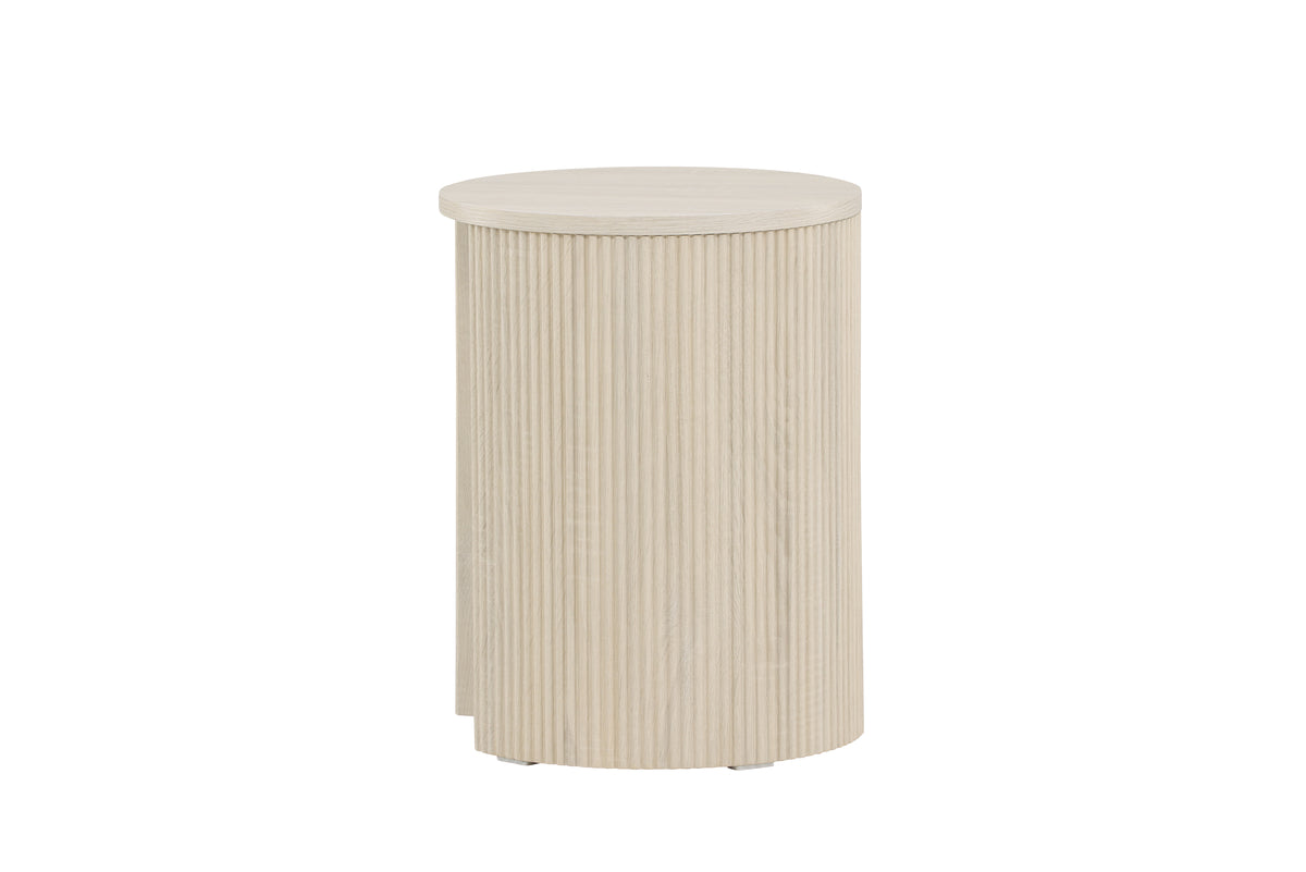 Bristol Sidobord ⌀40 Vitputsad