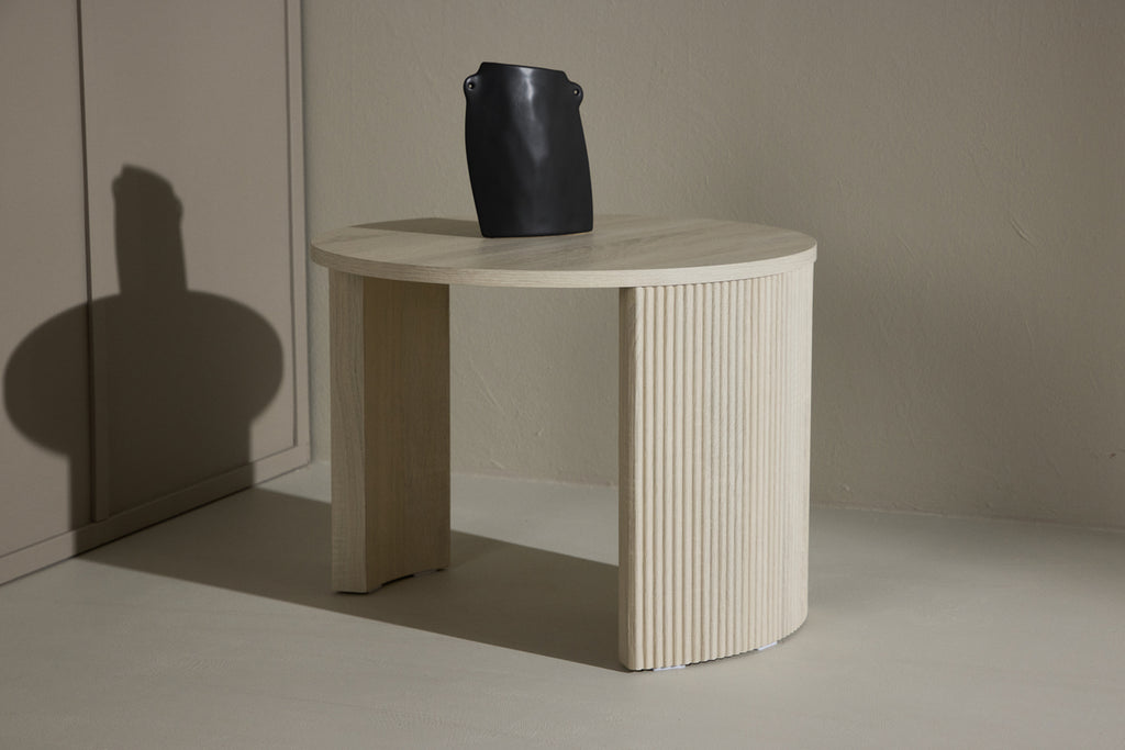 Bristol Soffbord ⌀60 Vitputsad