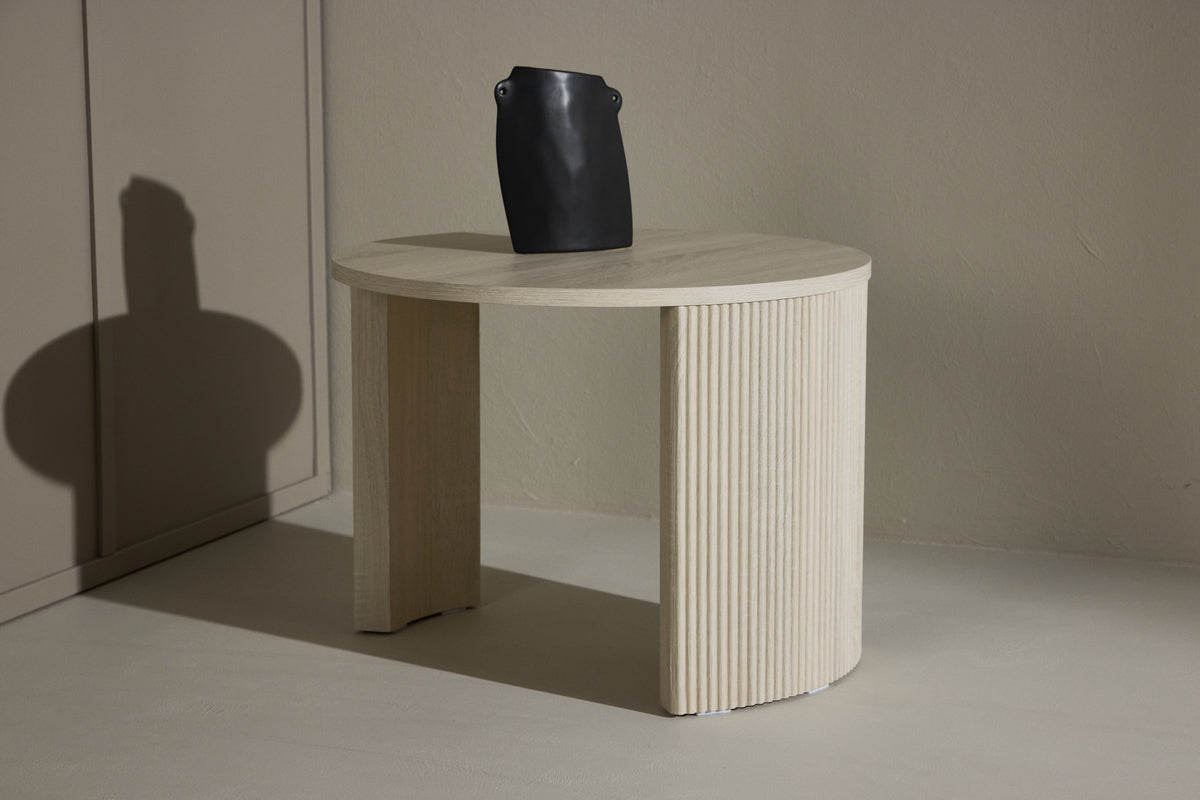 Bristol Soffbord ⌀60 Vitputsad