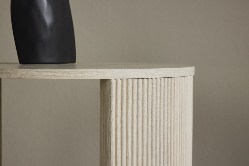 Bristol Soffbord ⌀60 Vitputsad