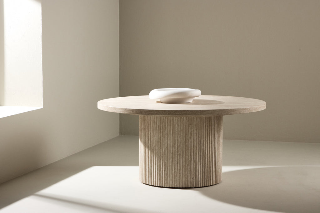 Härön Soffbord ⌀80 Beige