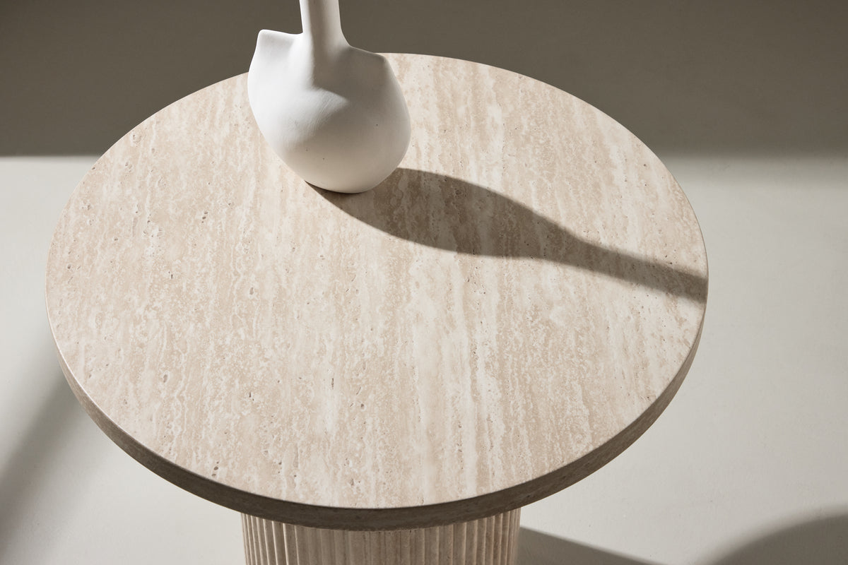 Härön Soffbord ⌀50 Beige