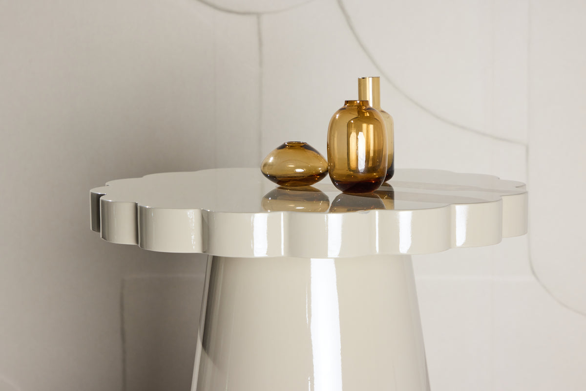 Krull Sidobord ⌀45 Beige