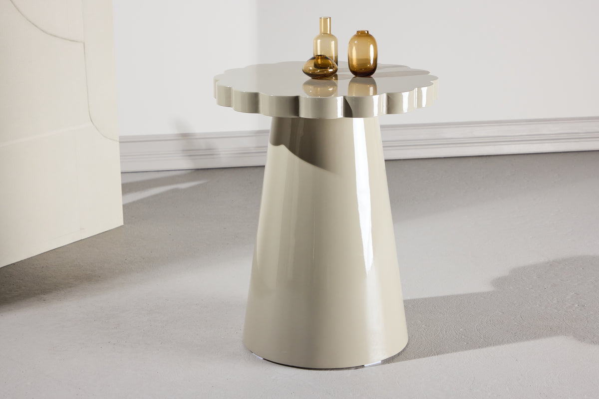 Krull Sidobord ⌀45 Beige