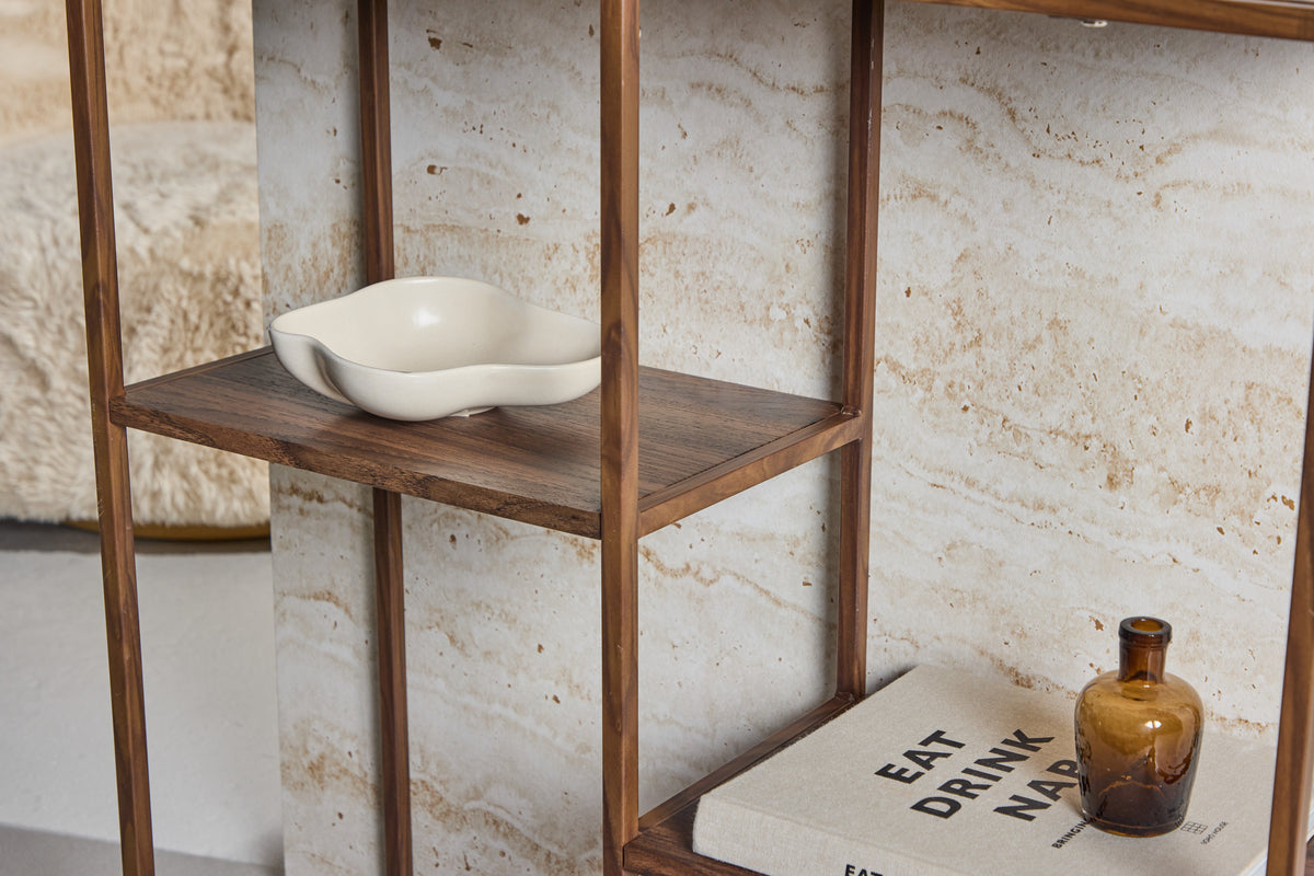 Staal Hyllor 26 x 80 x 81 Valnöt