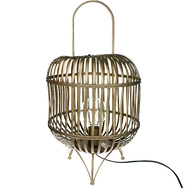 Lampa 230V Metall/Bambu