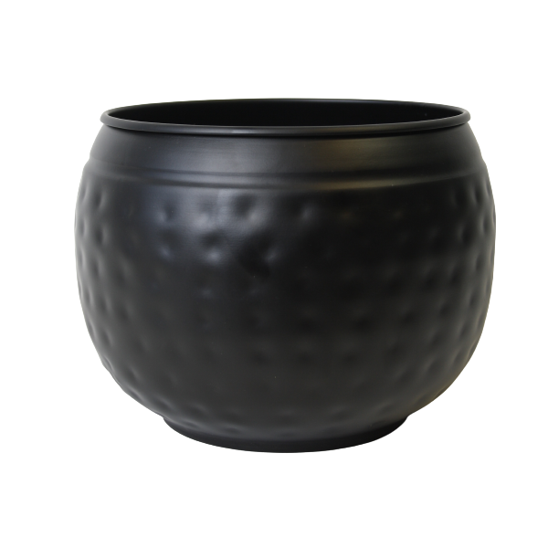 Plåtkruka Rund Svart