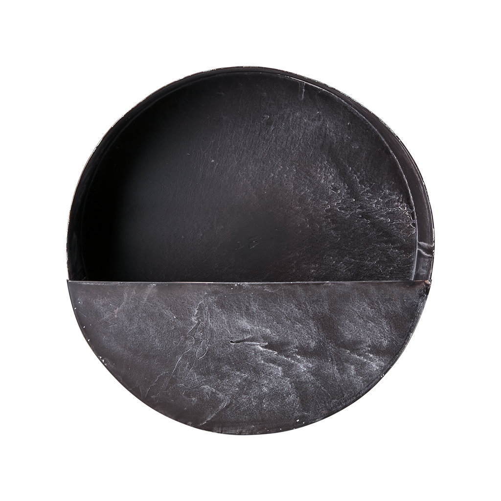 OLIVER Väggkruka, Mörkgrå 2st