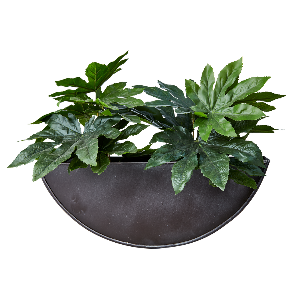 OLIVER Väggkruka, Mörkgrå 2st