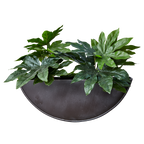 OLIVER Väggkruka, Mörkgrå 2st