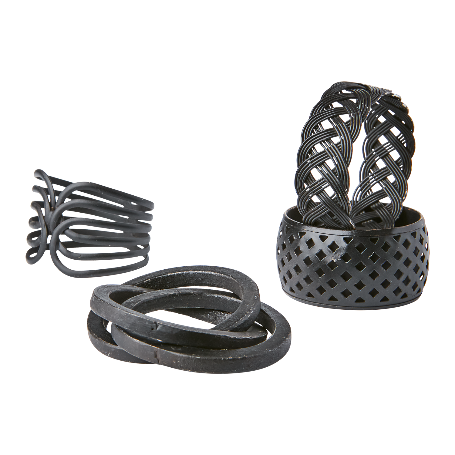 ODIN Servettring, svart 12st