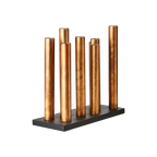 PIPER Ljusstake/vas, Kopparfärgad/svart