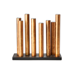 PIPER Ljusstake/vas, Kopparfärgad/svart