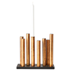PIPER Ljusstake/vas, Kopparfärgad/svart