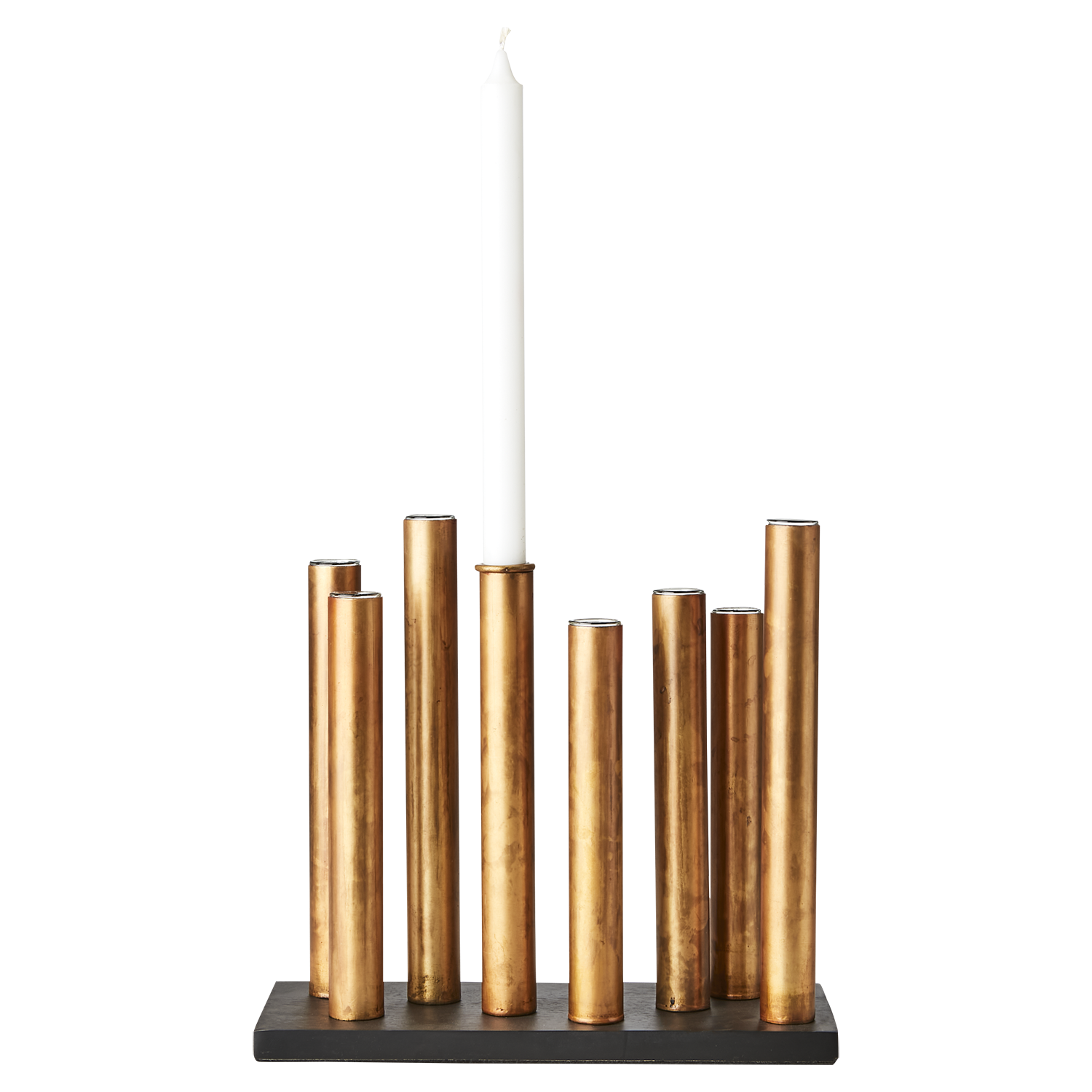 PIPER Ljusstake/vas, Kopparfärgad/svart