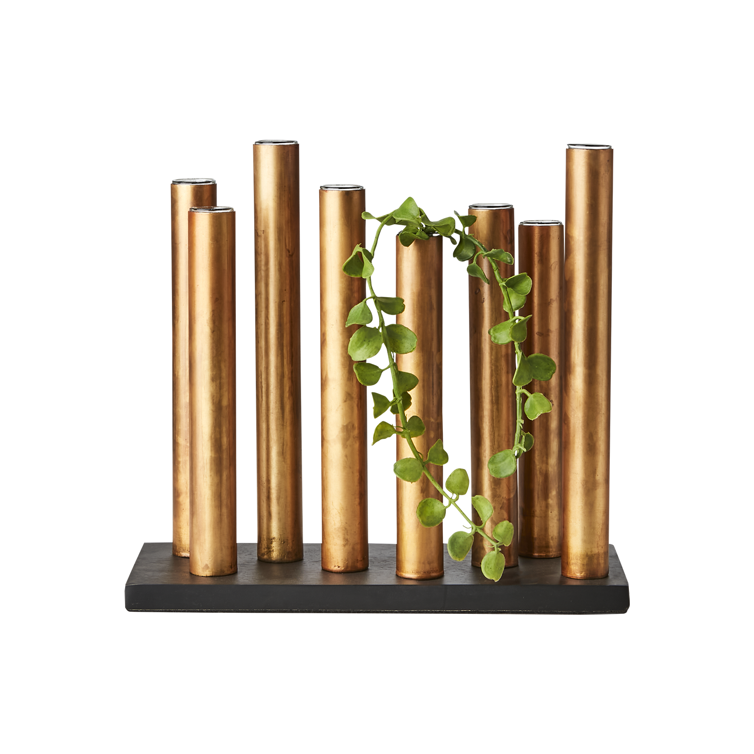 PIPER Ljusstake/vas, Kopparfärgad/svart