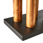 PIPER Ljusstake/vas, Kopparfärgad/svart