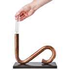 PIPER Ljusstake/vas, Kopparfärgad/svart 2st