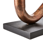 PIPER Ljusstake/vas, Kopparfärgad/svart 2st