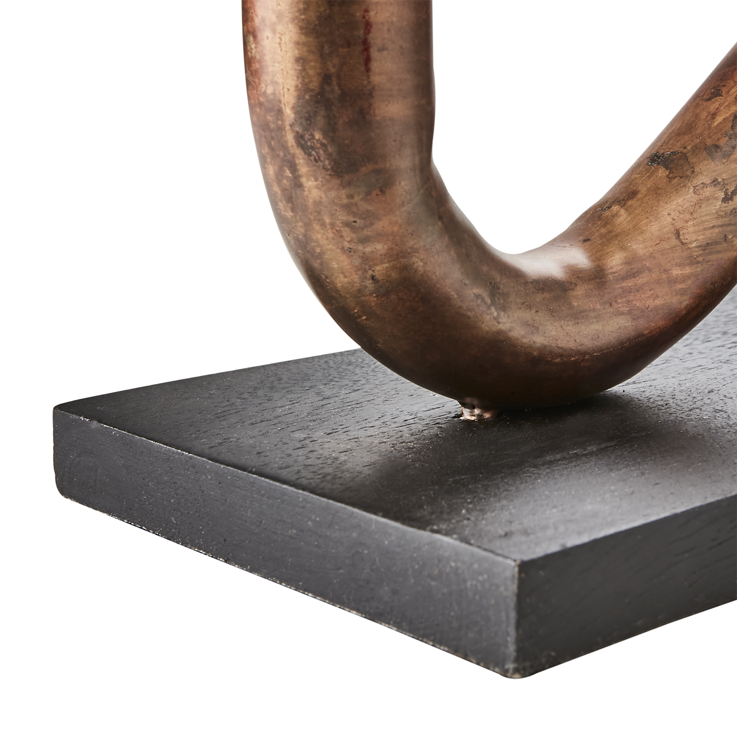 PIPER Ljusstake/vas, Kopparfärgad/svart 2st