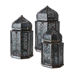 ORYX Lykta, set om 3, Svart