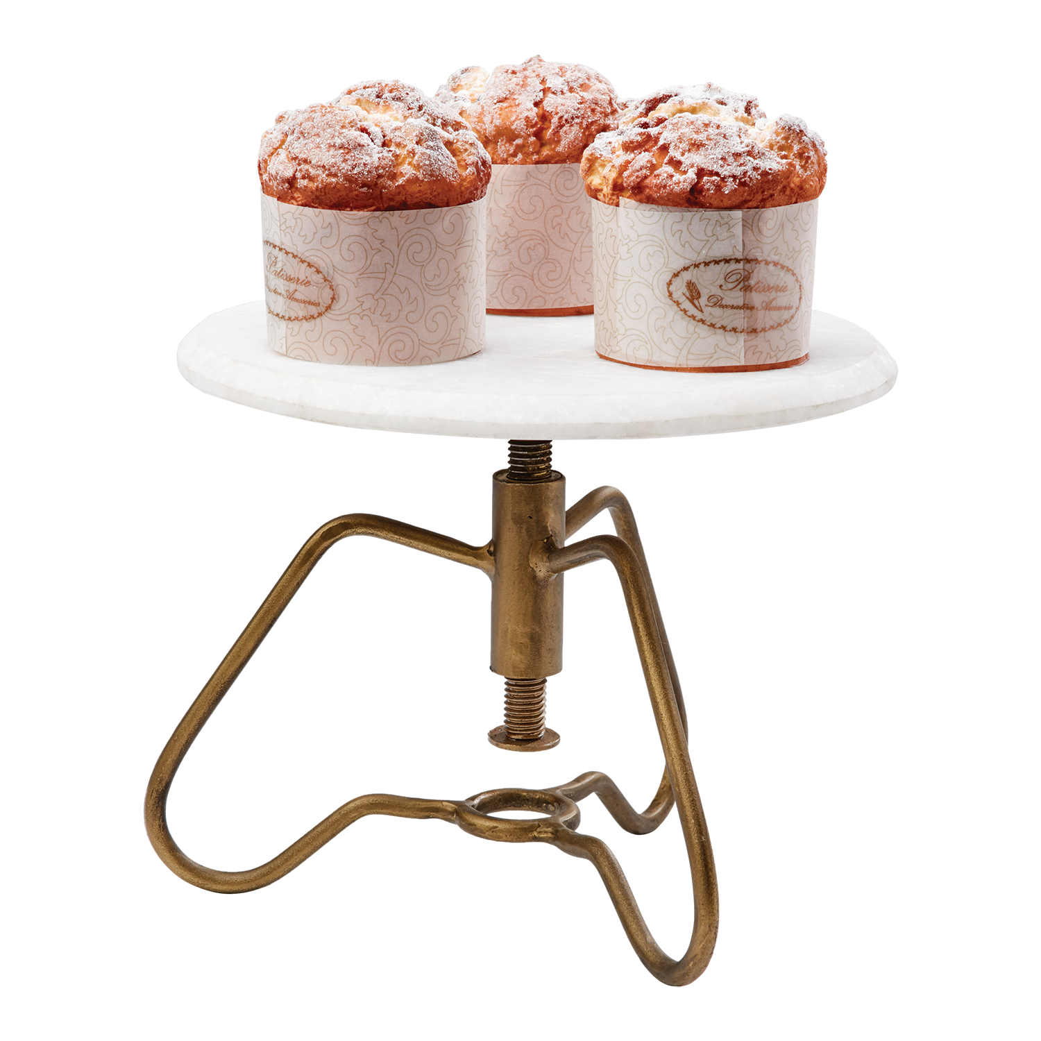 MILAN Fat på fot, Mässingsfärgad