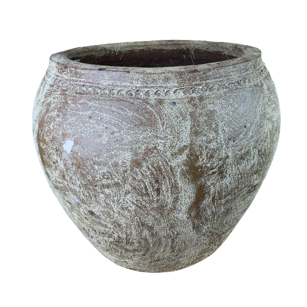 Kruka keramik brun/melerad