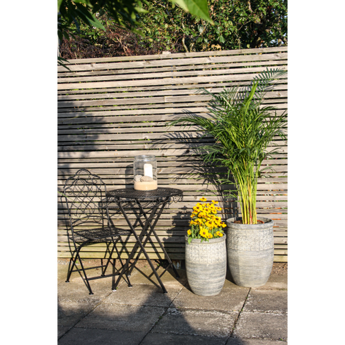 Caféset metall svart