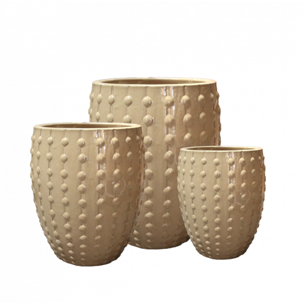 Utekruka s/3 keramik creme