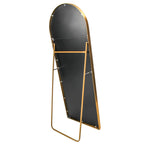 MINGZHE Vertikal Helkroppsspegel Aluminiumram – Guld & Svart Hall & Sovrum