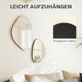 2-Pack Stensformade Väggspeglar – Asymmetriska Organiska Ramar Modern Hemdekor