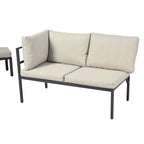 4-delat Loungeset – Hörnsoffa & Matbord