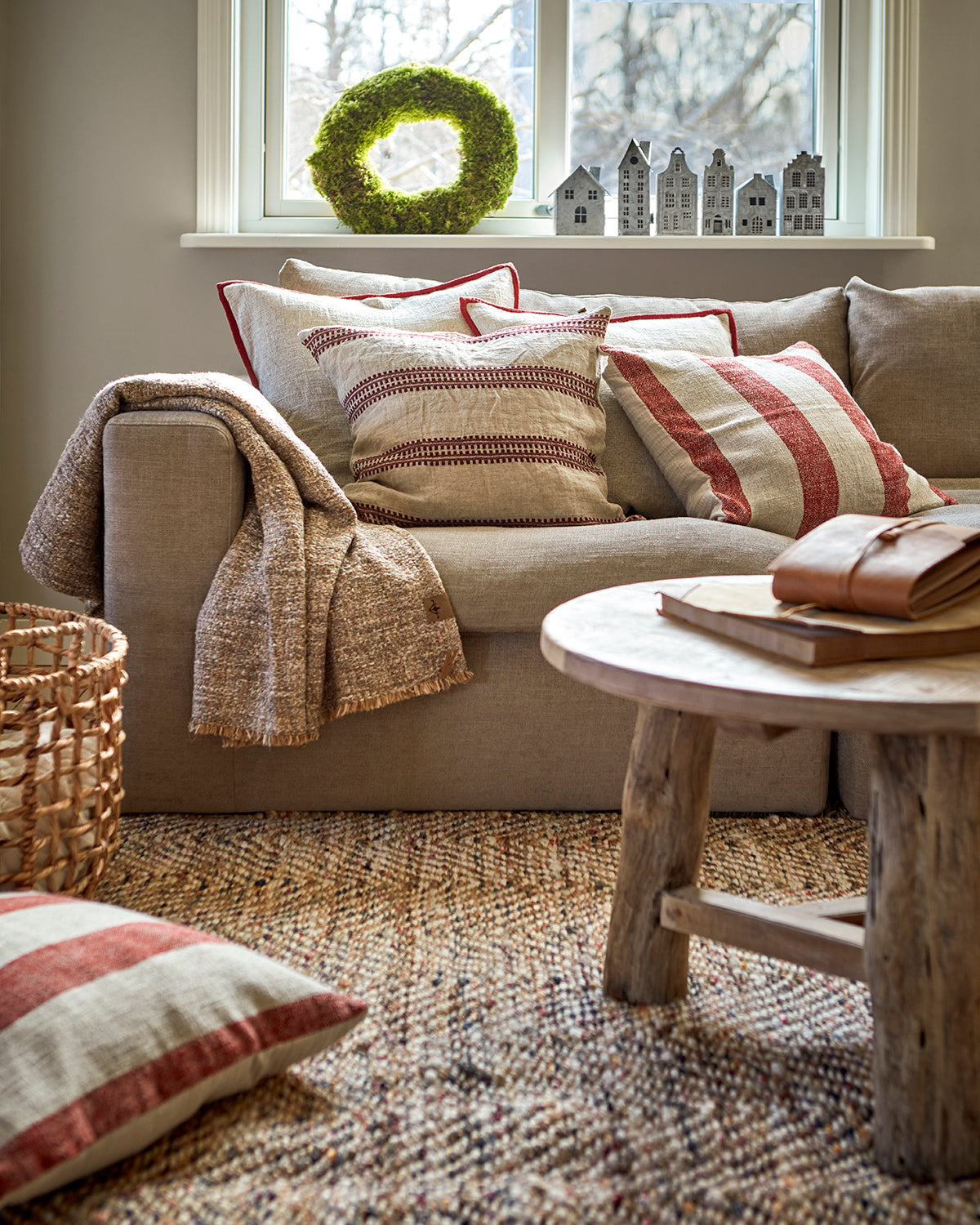 NINA Filt, Svart/beige