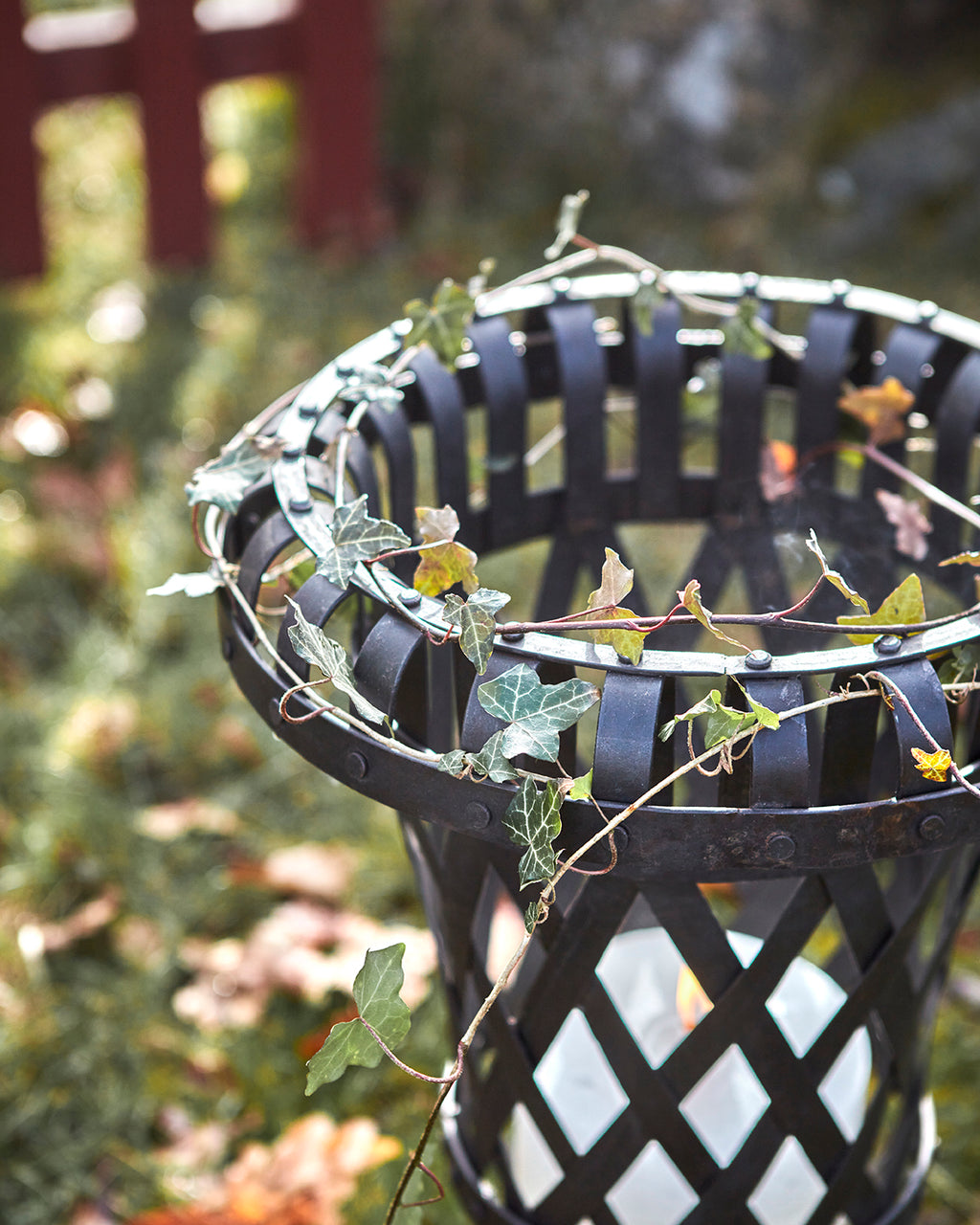 BODIL Uteljushållare/kruka M, Svart