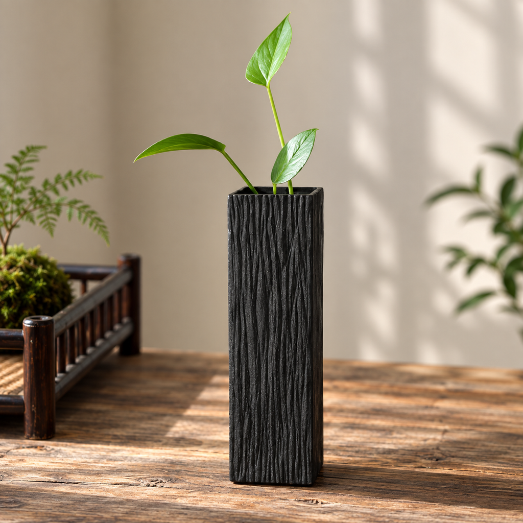 Elegant keramisk vas – dekorativ liten blomvas för vardagsrum, matbord och hydroponiska växter