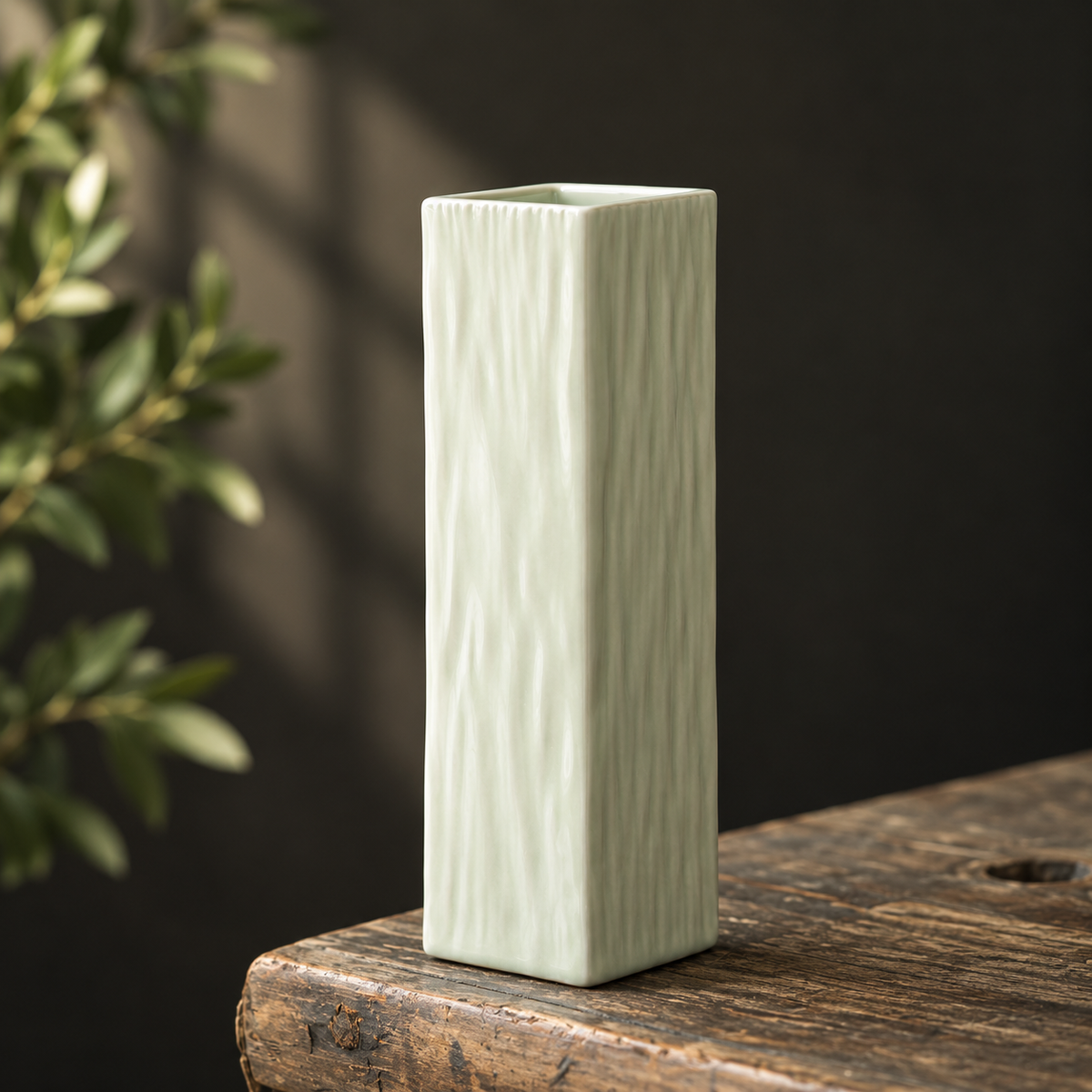 Elegant keramisk vas – dekorativ liten blomvas för vardagsrum, matbord och hydroponiska växter