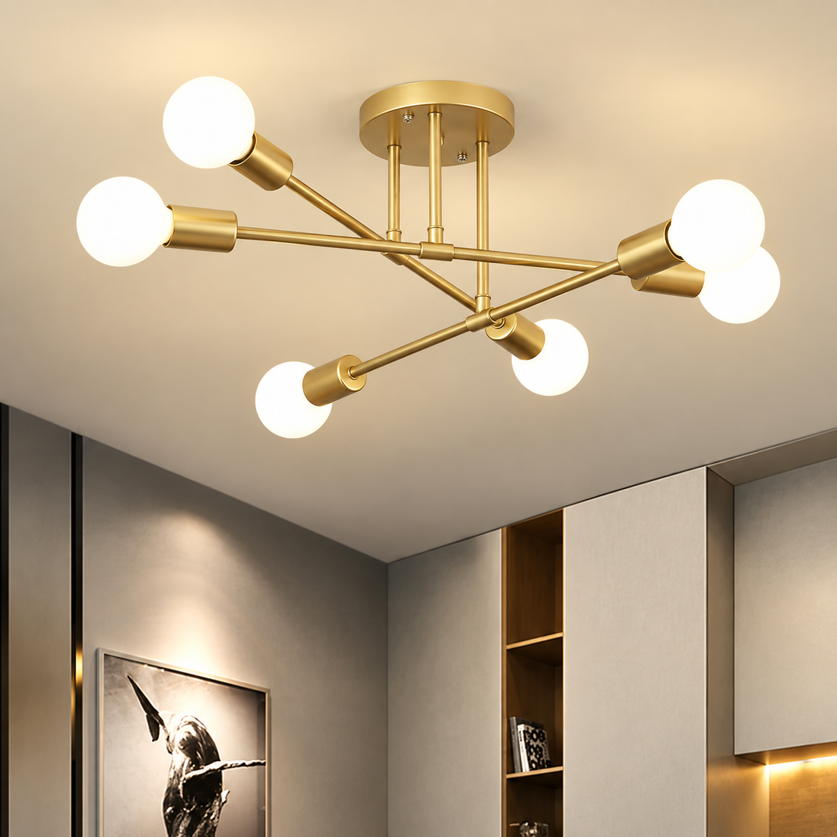 Geometrisk dimbar taklampa